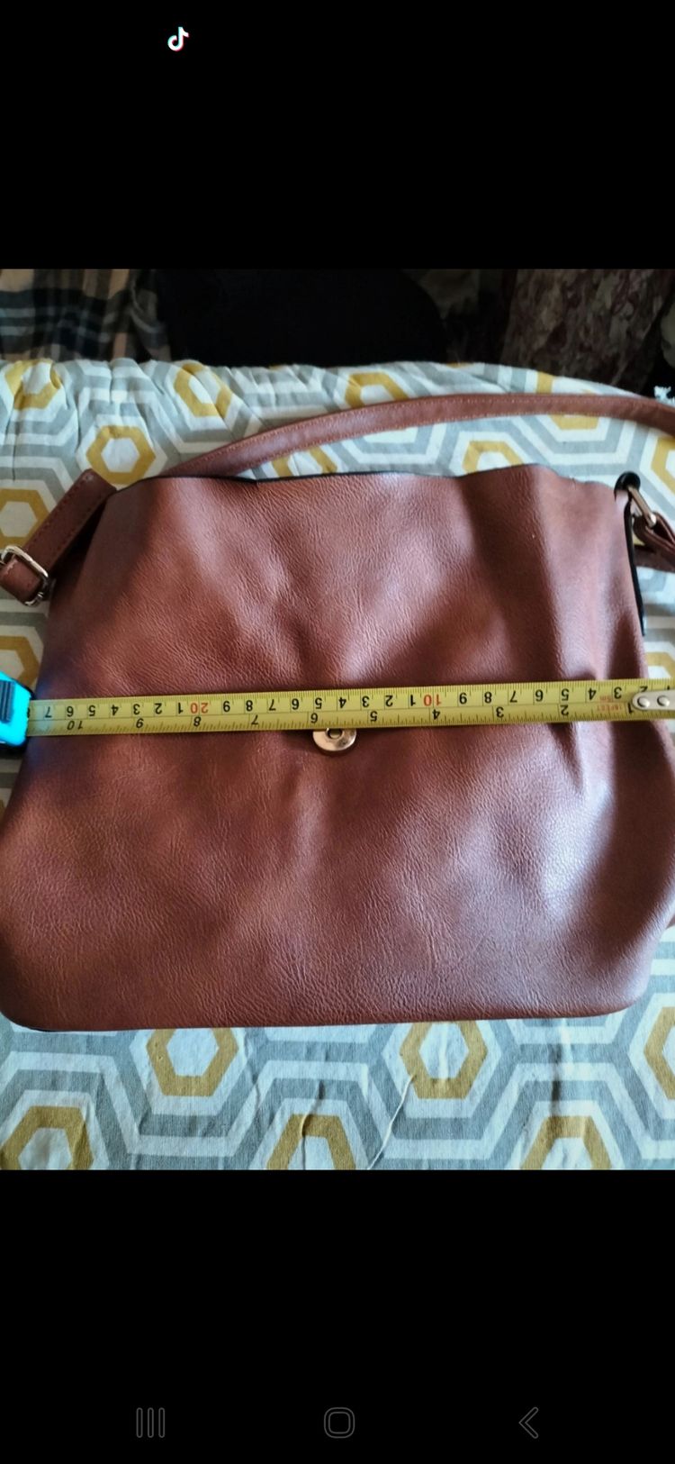 Warehouse Brown Leather Look Shoulder Bag image 2