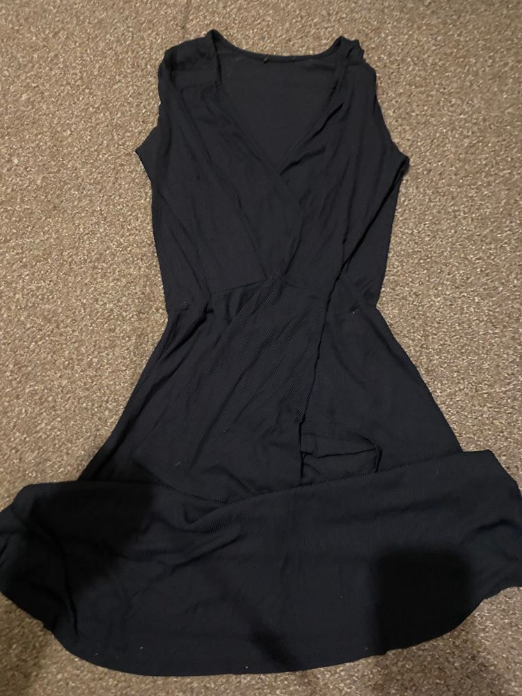 Immagine di Black Long Sleeve Wrap Dress 5
