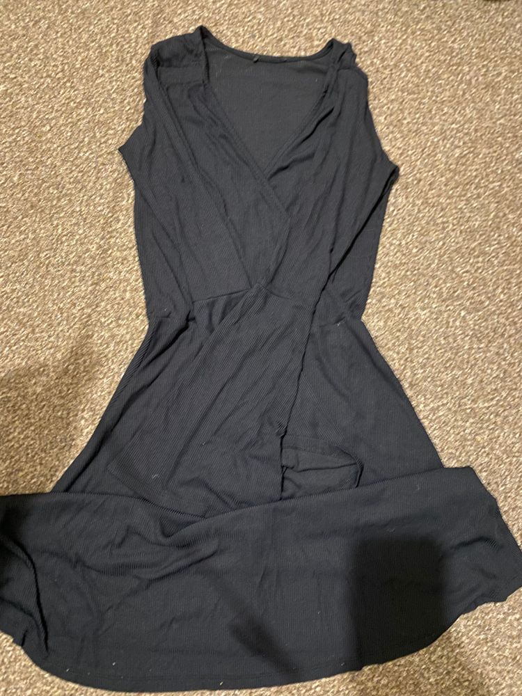 Immagine di Black Long Sleeve Wrap Dress 6