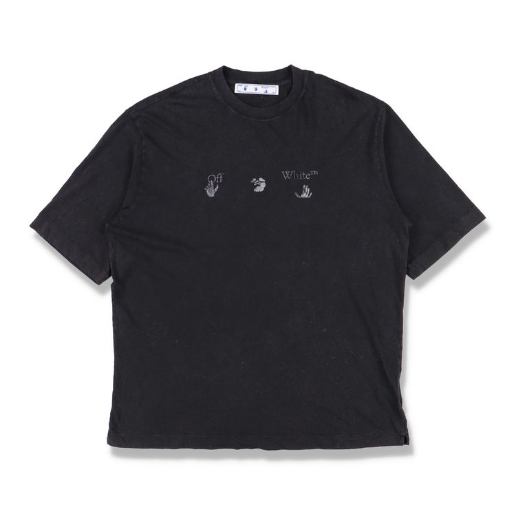Off-White Off-White Washed Black Vintage Logo Oversized Skate T-Shirt product image