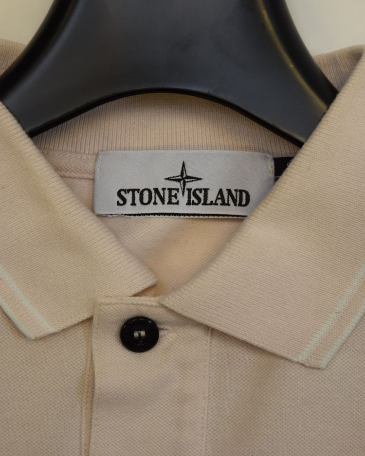 Stone Island Compass Patch Project Polo Shirt Light Pink 2