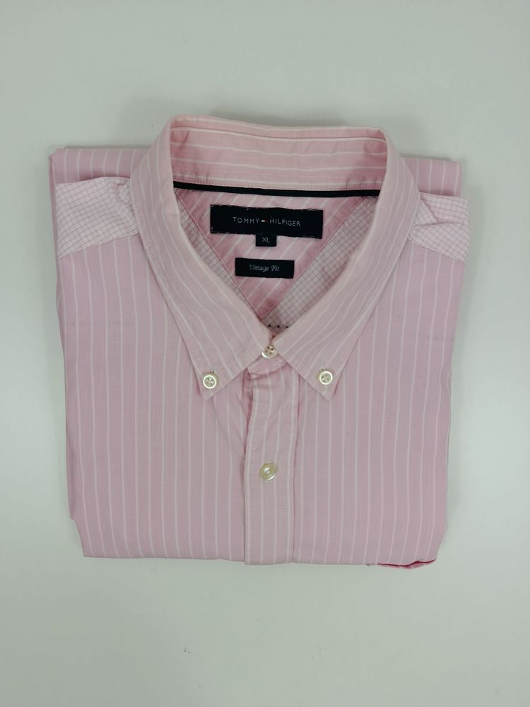 Tommy Hilfiger Men'S Pink Striped Button-Up Shirt image 7