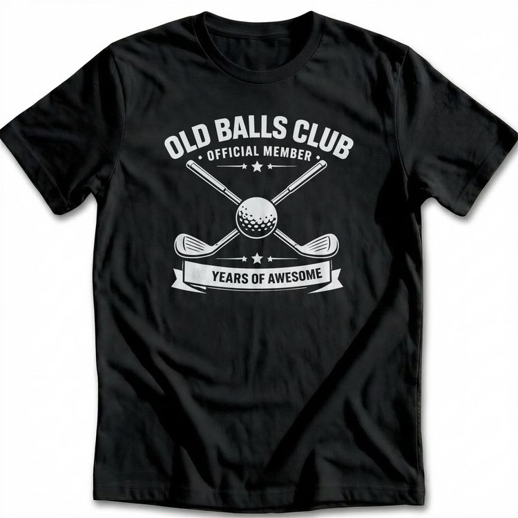OLD BALLS CLUB 50 030 T Shirt