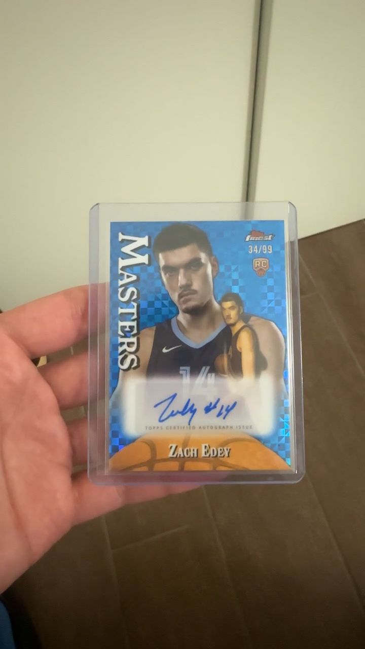 Topps Zach Edey 34/99 image 1