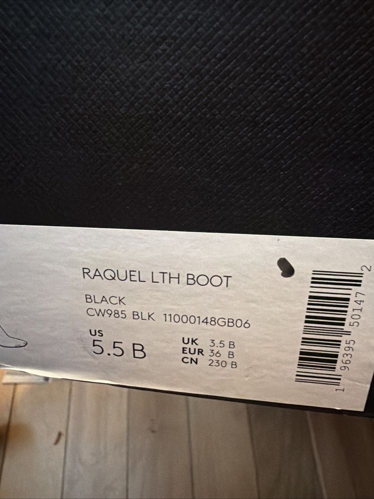 Coach Raquel Boots Black Leather Kitten Heel Uk 3.5 BNIB £349 image 6