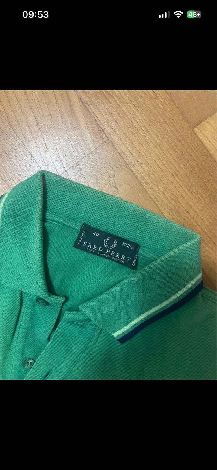Fred Perry Green Polo Shirt image 3