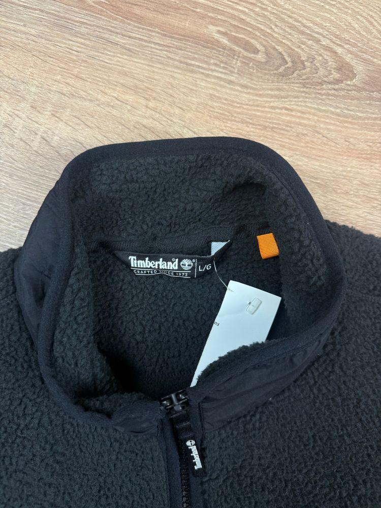 Black Timberland YC Sherpa Fleece Gilet (L) image 3