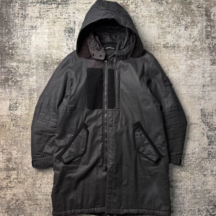 Stone Island Shadow Project Rubberised Linen Parker (M) image 1