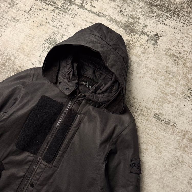 Stone Island Shadow Project Rubberised Linen Parker (M) imagen 5