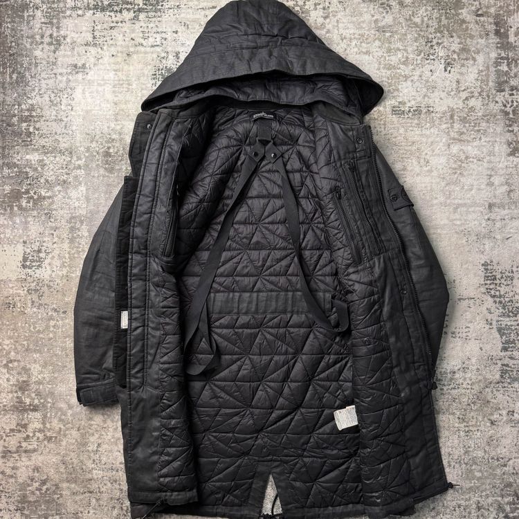 Stone Island Shadow Project Rubberised Linen Parker (M) imagen 6