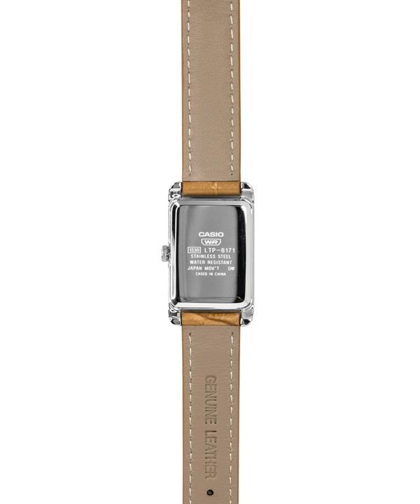 Casio Analog Leather Strap White Dial Quartz LTP-B171L-7A2 Women's Watch imagen 3