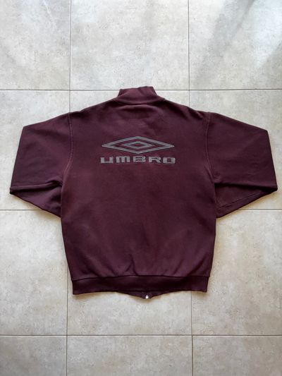 Umbro Burgundy Sweatshirt. Big Back Logo. M