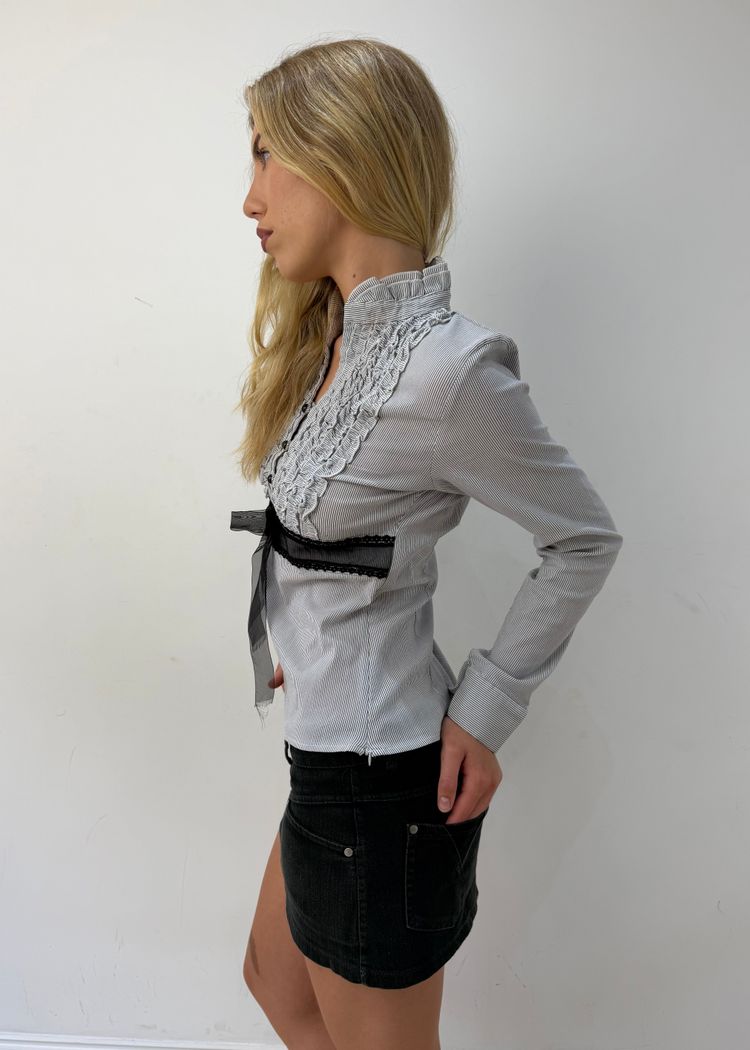 medium tie front blouse image 5