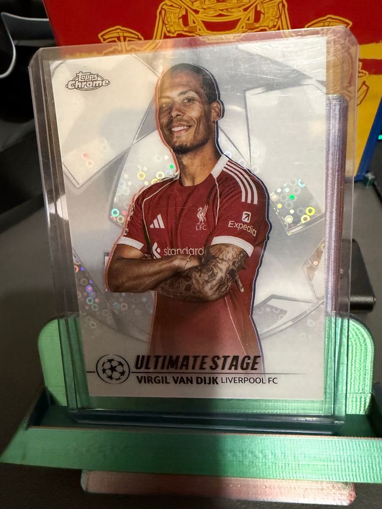Topps Chrome Ultimate Stage Virgil Van Dijk Liverpool Fc Trading Card