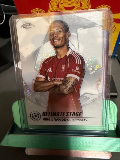 Topps Chrome Ultimate Stage Virgil Van Dijk Liverpool Fc Trading Card