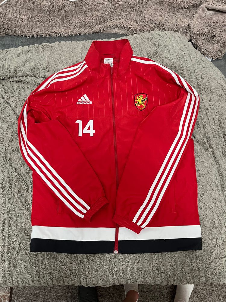 Adidas Red Sports Vintage Jacket