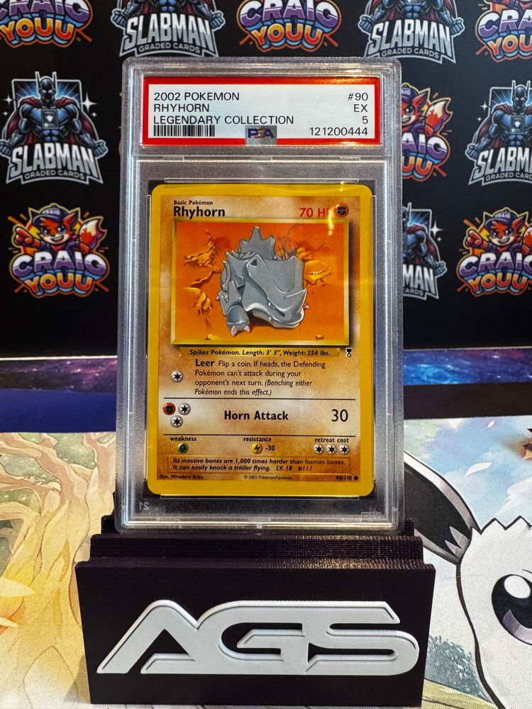 Pokemon LIVE IN BAGS 2002 Pokemon Rhyhorn Trading Card product image