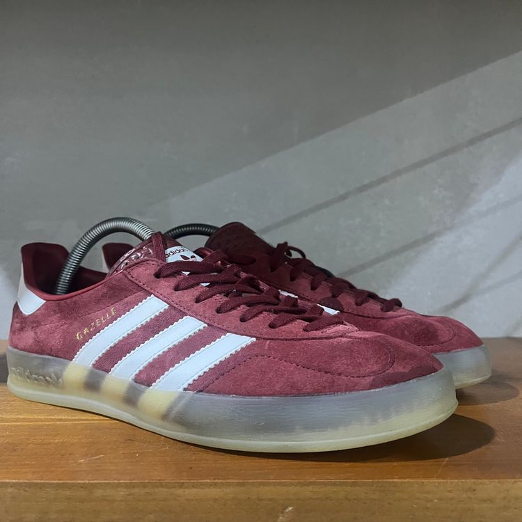 adidas INDOOR GAZELLE | Maroon/White | 2013 | Code: D65412 | UK 8 image 5