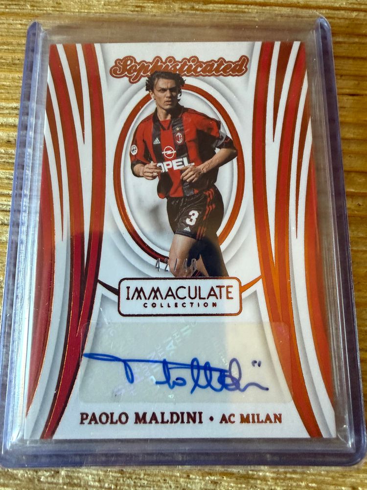 Paolo Maldini Auto /49 Panini Immaculate 2024-25 AC Milan 42/49