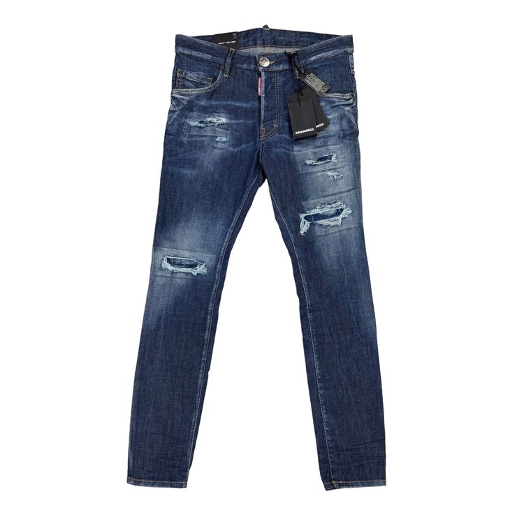 Dsquared2 Men’s Blue Distressed Jeans - 44 (Uk 28) image 1