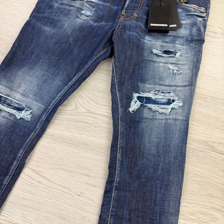 Dsquared2 Men’s Blue Distressed Jeans - 44 (Uk 28) image 3