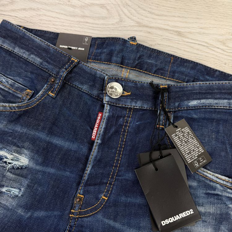 Dsquared2 Men’s Blue Distressed Jeans - 44 (Uk 28) image 8