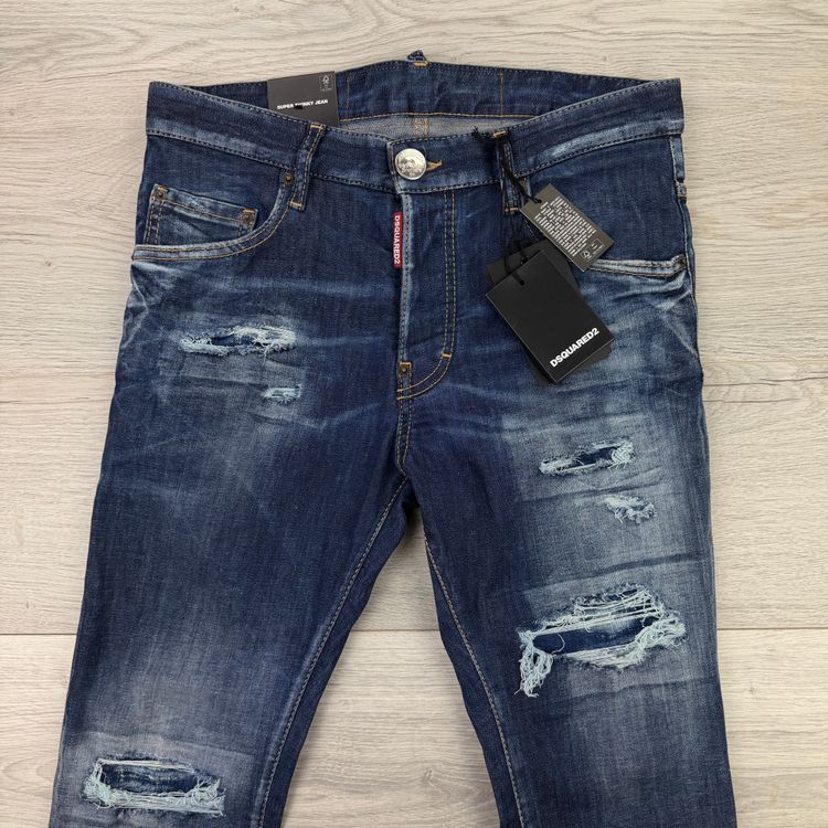 Dsquared2 Men’s Blue Distressed Jeans - 44 (Uk 28) image 2