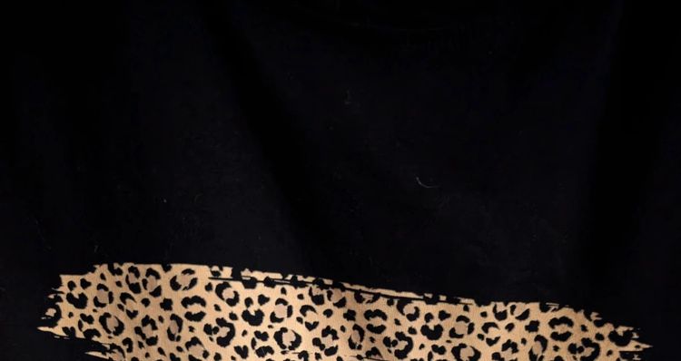 New Look Black Animal Print Leopard Zebra Graphic Slogan T-Shirt Tee image 8