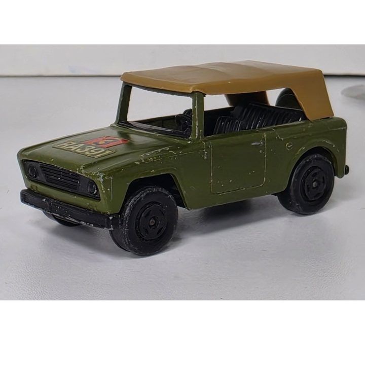 Green Toy Car With Tan Roof image 2