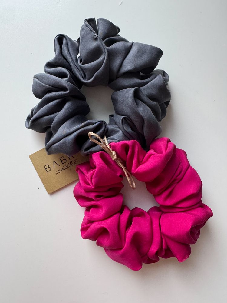Immagine di Zestaw jedwabnych gumek scrunchies 1
