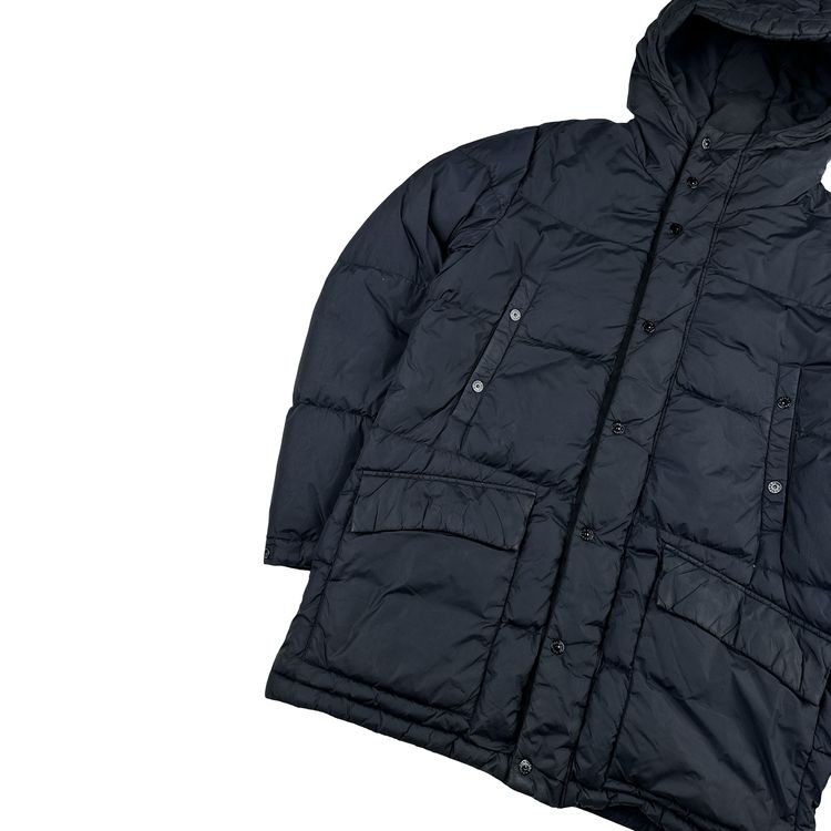 Stone Island 2013 Navy Long Crinkle Down Puffer Jacket - Large image 10