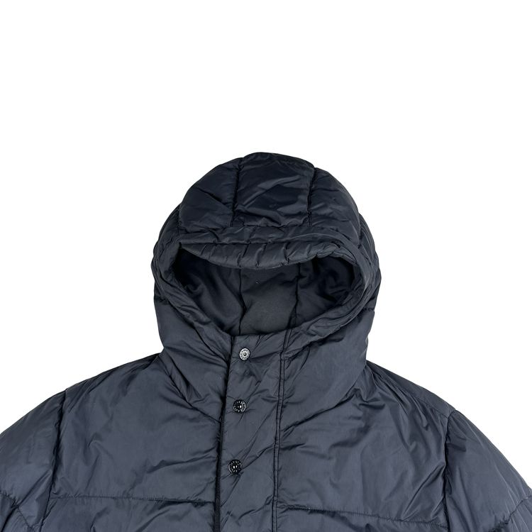 Stone Island 2013 Navy Long Crinkle Down Puffer Jacket - Large image 7