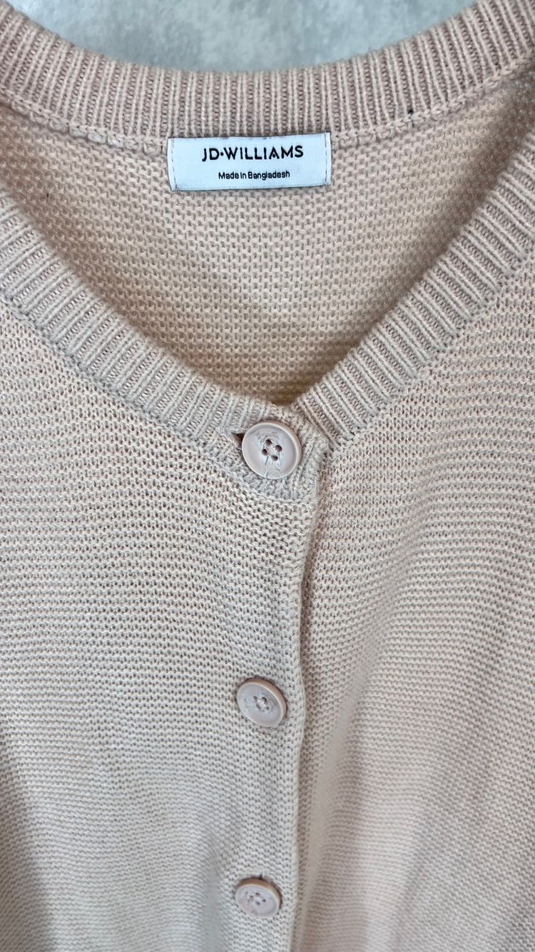 Jd-Williams Kardigan na guziki pudrowy róż rozmiar 52/54 plus size 2