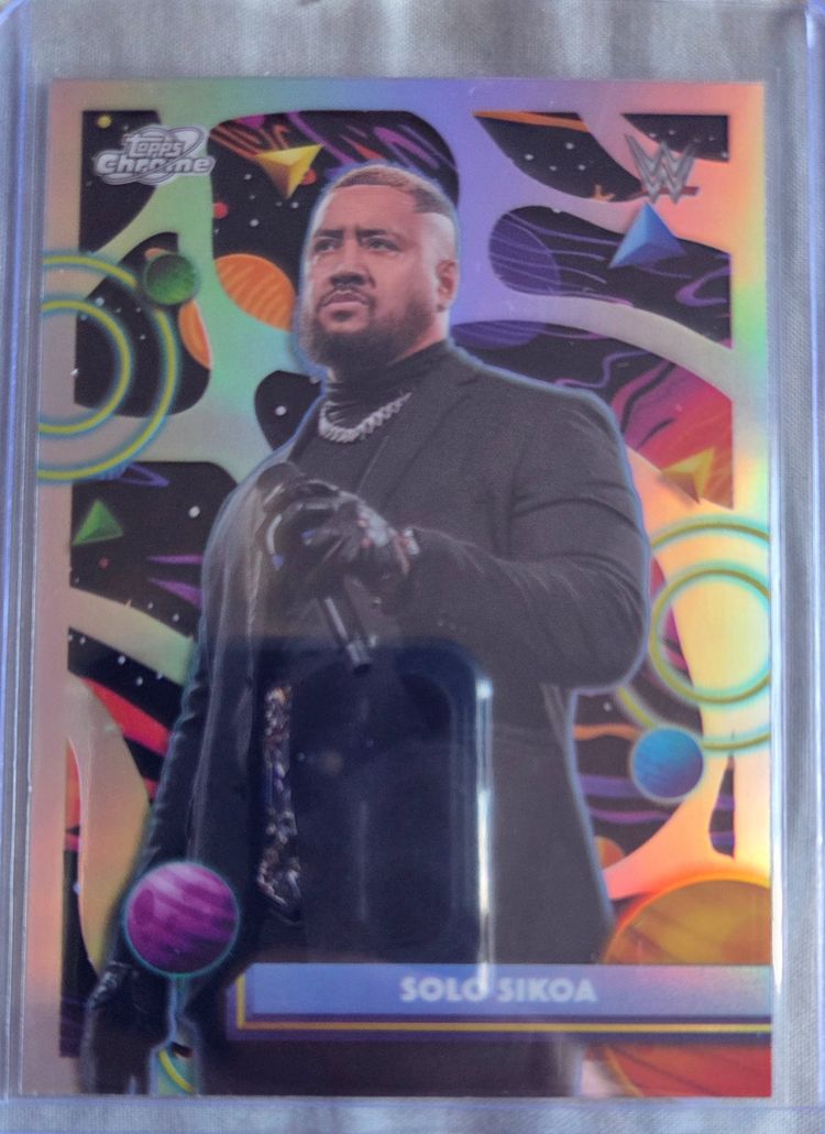 Topps Chrome Wwe Solo Sikoa Trading Card image 1