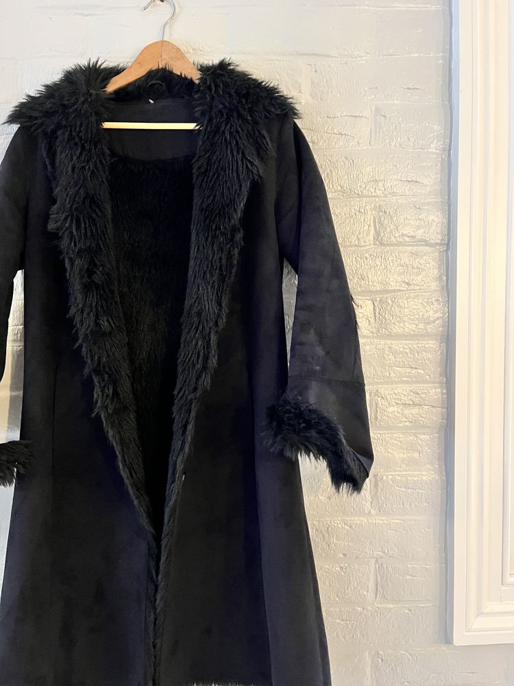 Other Black Faux Fur Trim Coat product image