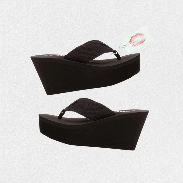 y2k platform chunky flip flops💋
