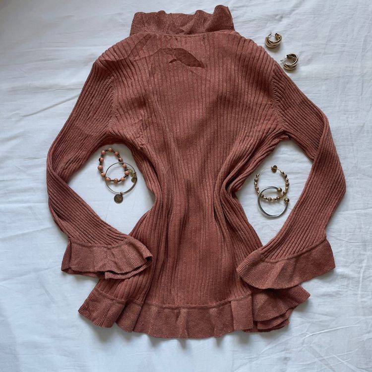 Y2k Sparkly Fairy Ruffled Cardigan  image 2