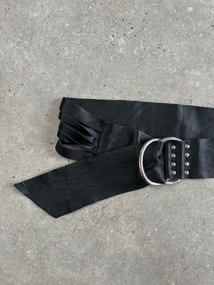 Versace Versus 1990s Leather Chunky Belt 5