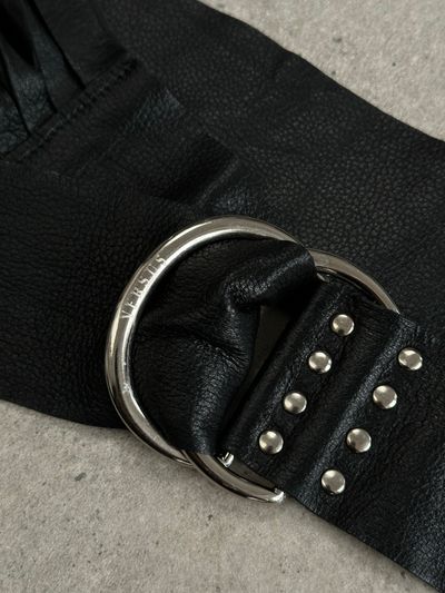 Versace Versus 1990s Leather Chunky Belt 10