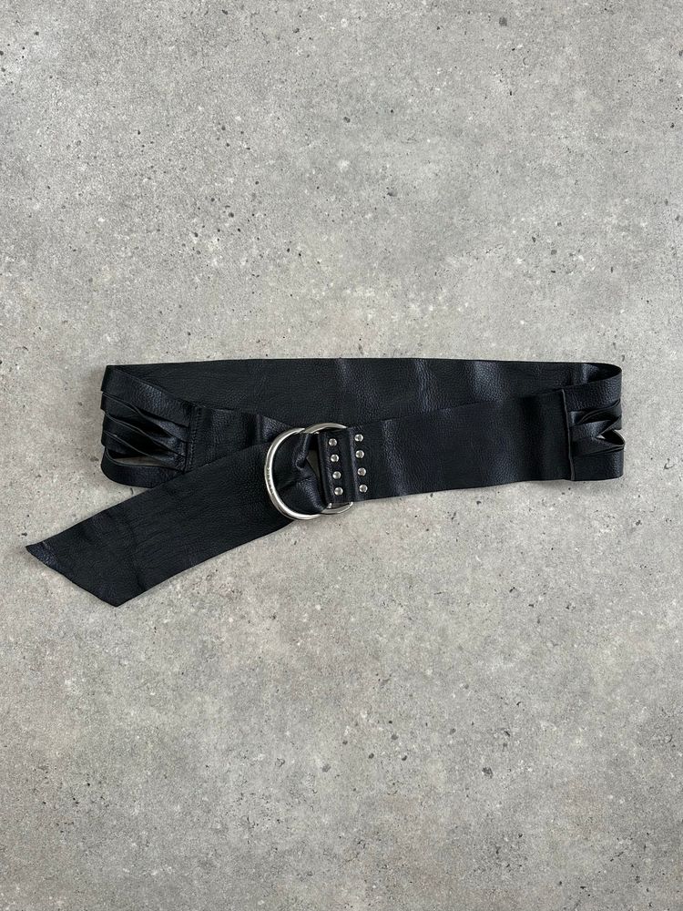 Versace Versus 1990s Leather Chunky Belt 8