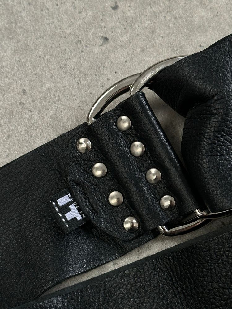 Versace Versus 1990s Leather Chunky Belt 2