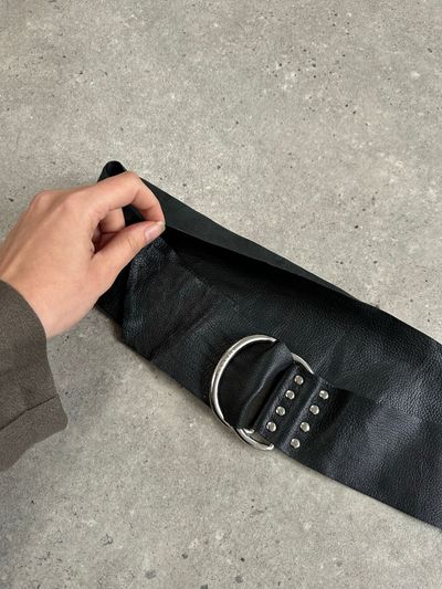Versace Versus 1990s Leather Chunky Belt 6