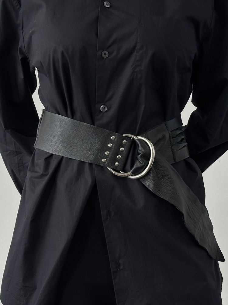 Versace Versus 1990s Leather Chunky Belt