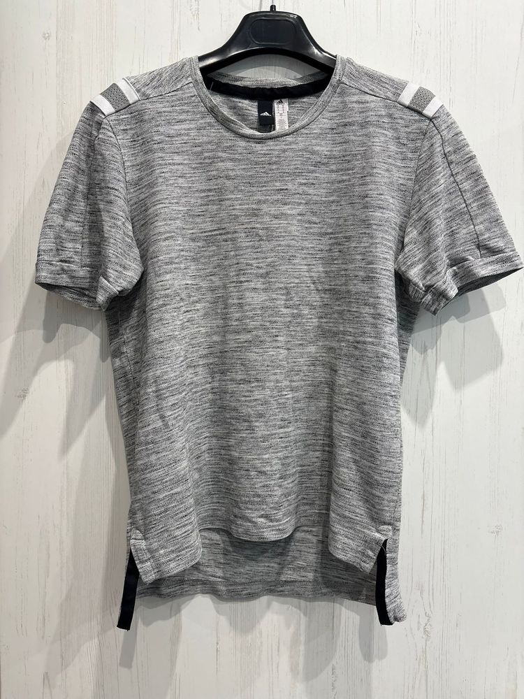 Maglietta grigia a maniche corte Adidas