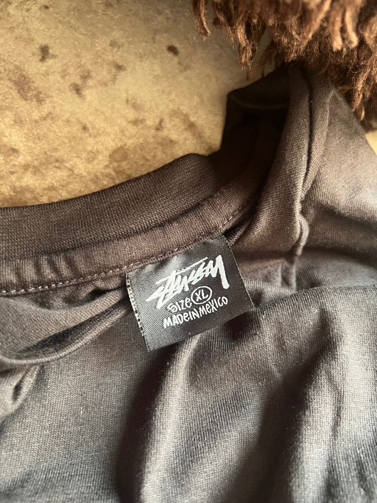 Stussy Black Graphic T-Shirt imagen 4