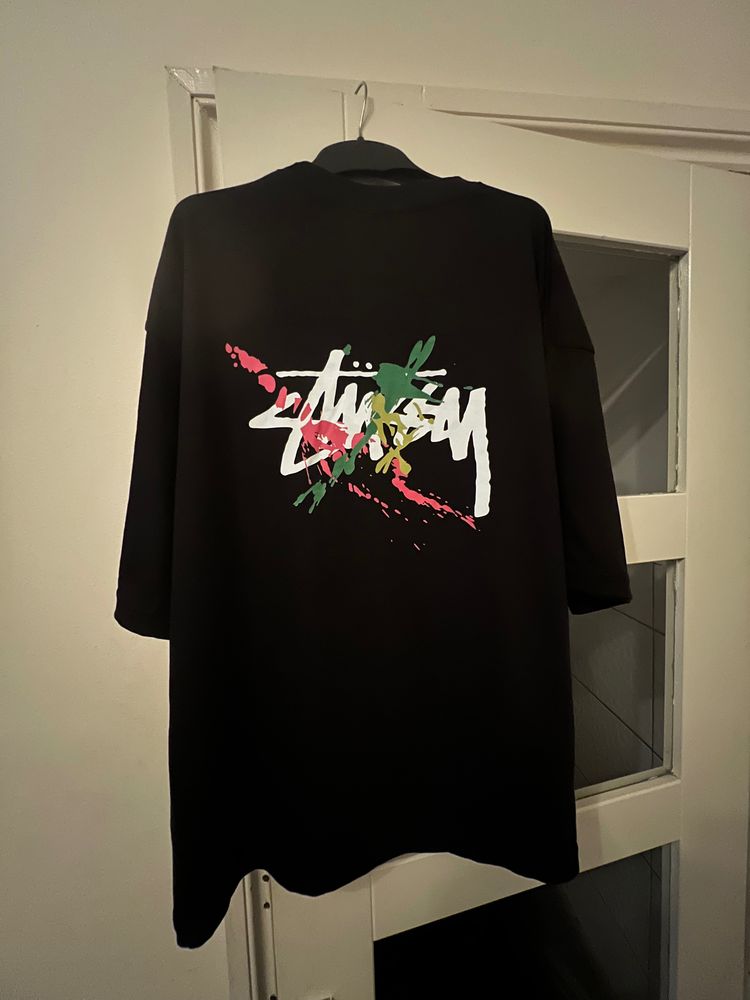 Stussy Black Graphic T-Shirt