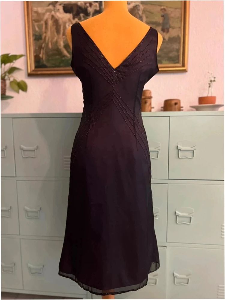 Massimo Dutti - 100% Silk Dress - Beaded Evening Elegance - Great Condition 169€ image 1