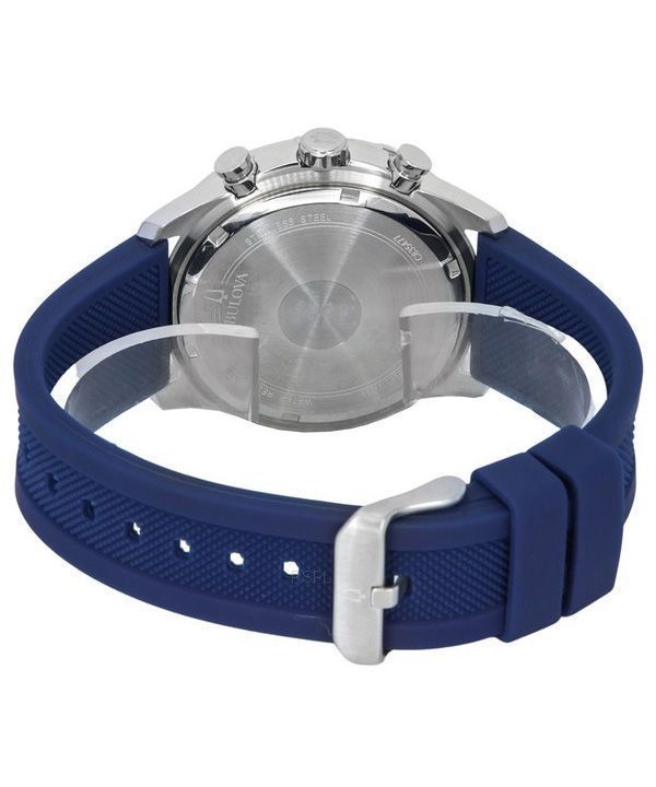 Immagine di Bulova Sports Chronograph Silicone Strap Blue Dial Quartz 98K111 100M Mens Watch With Gift Set 5
