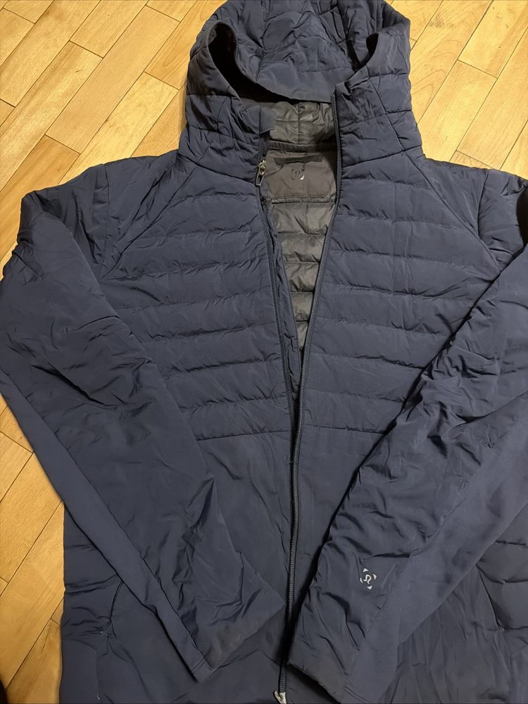 Lululemon Down For It All Jacket Men's True Navy Medium Store Return Zip Issue image 2