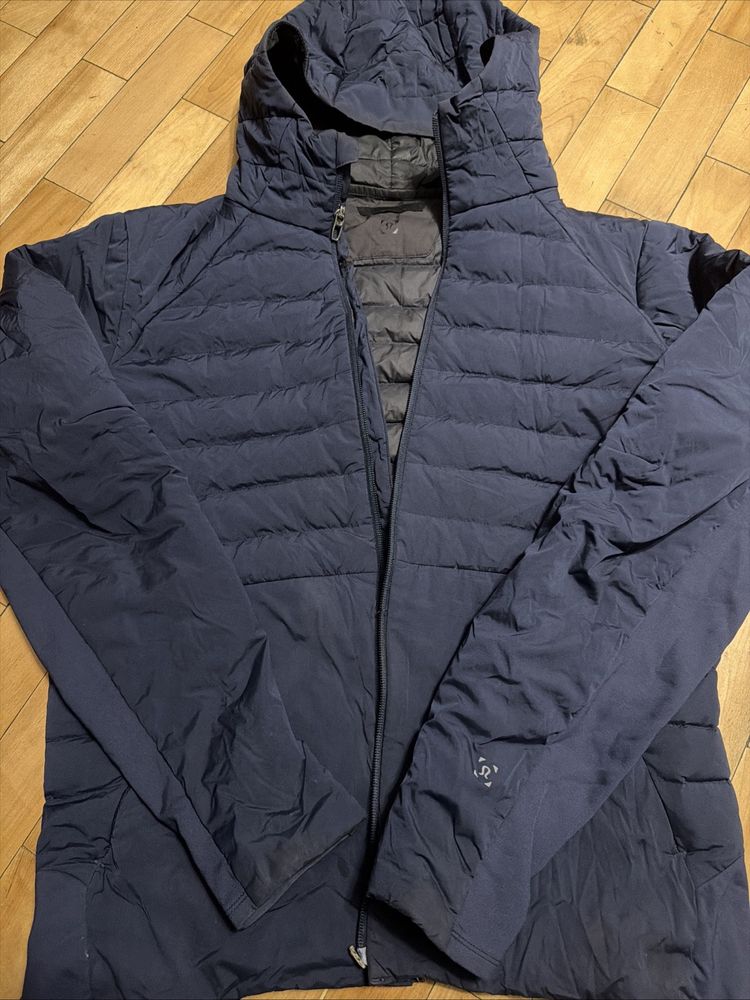 Lululemon Down For It All Jacket Men's True Navy Medium Store Return Zip Issue image 1